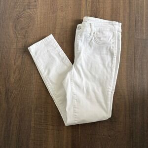 Tommy Bahama Ella Twill High Rise Ankle Jeans Womens 2 White Stretch Denim